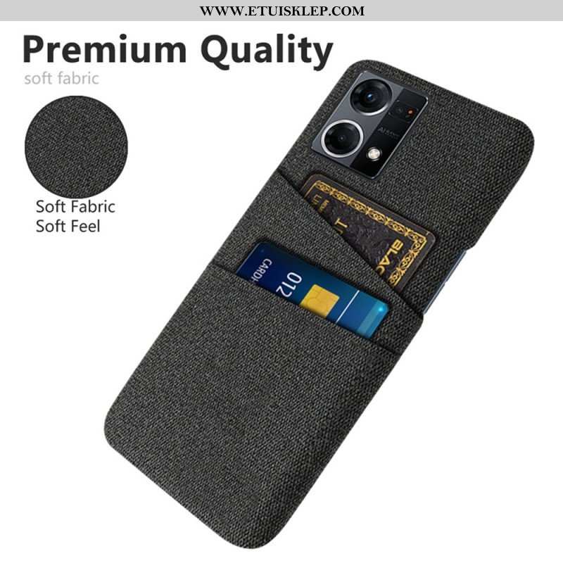 Etui do Oppo Reno 7 Posiadacz Karty Tkaniny